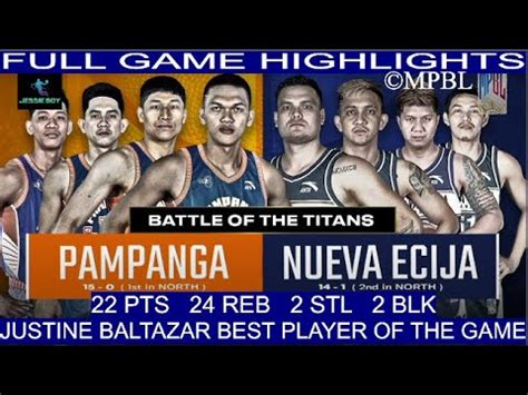 PAMPANGA GIANT LANTERNS VS NUEVA ECIJA RICE VANGUARDSMPBL HIGHLIGHTS