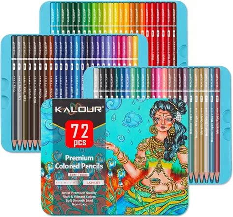 Set 72 Lápices Dibujo Colores Y Estuche Profesional Artista Envío gratis