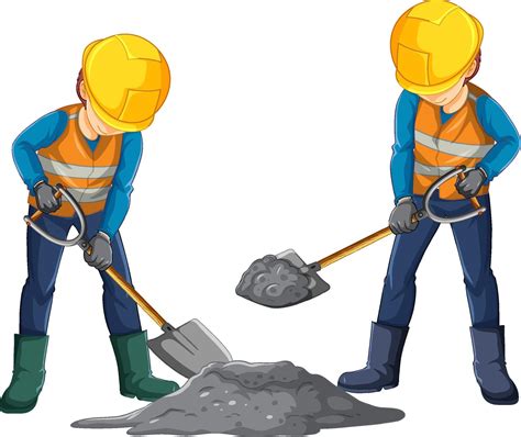 Construction Worker Cartoon Character 7092646 Vector Art At Vecteezy