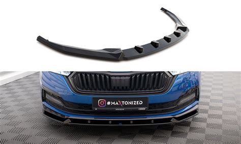 Front Splitter V 1 Skoda Octavia Sportline Mk4 Gloss Black Our Offer