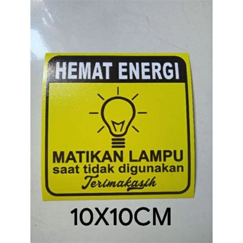 Jual Stiker Hemat Energi Matikan Lampu Stiker Dindinv Matikan Lampu Hemat Energi Shopee Indonesia