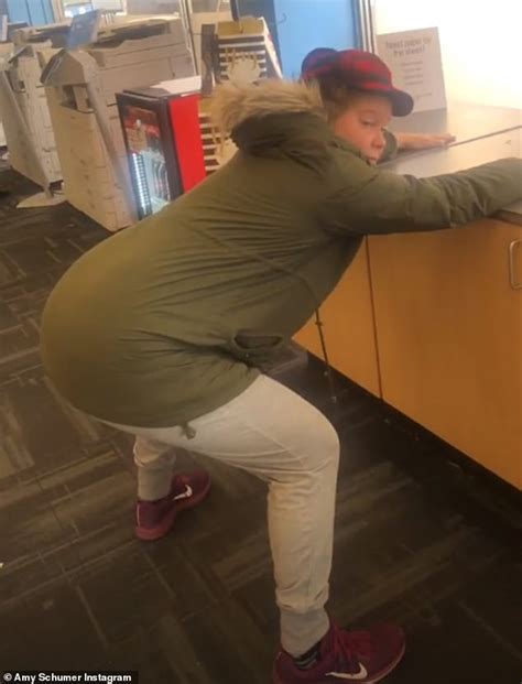 Amy Schumer Teaches Fans How To Put On Socks While Pregnant Then Heads To Fedex For Some