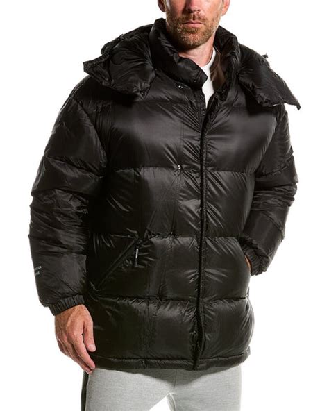 Moncler Logo Patch Down Coat | Shop Premium Outlets