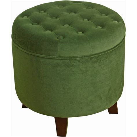 Homepop Tufted Round Ottoman With Storage Multiple Colors Walmart