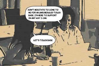 20 Best Responses to "Let's Touch Base"