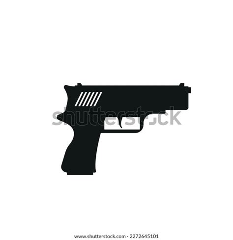 Pistol Gun Icon Vector Silhouette Illustration Stock Vector (Royalty Free) 2272645101 | Shutterstock