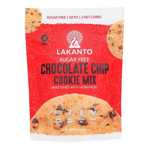 Lakanto Mix Cookie Chocolate Chip Sugar Free Case Of Oz