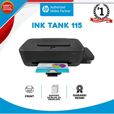 Jual PRINTER HP INK TANK 115 (SINGLE FUNCTION) | Shopee Indonesia