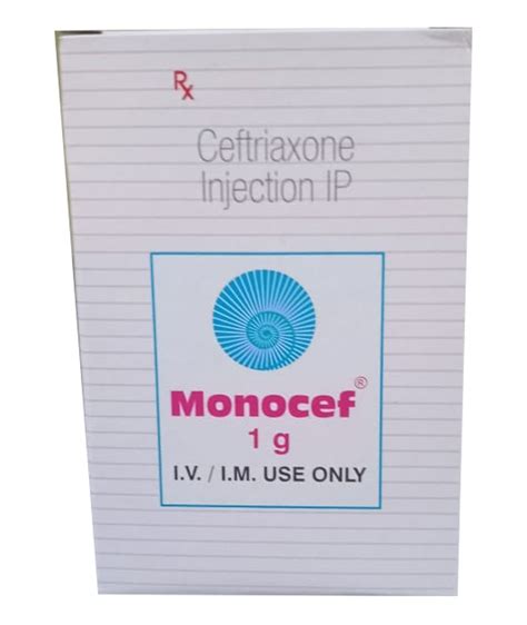 Monocef G Ceftriaxone Ip Injection Gm At Best Price In Mumbai Id