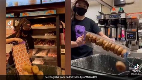 Shocking Viral Video Shows Dozens Of Dunkin Donuts Being Thrown Out