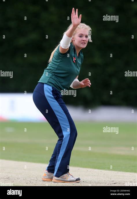 Team Brunts Sarah Glenn Appeals For A Wicket During The Womens