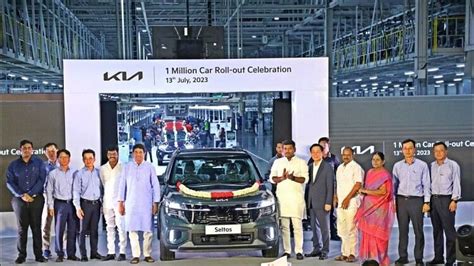 Kia India Rolls Out One Millionth Vehicle From Its India Plant In Just