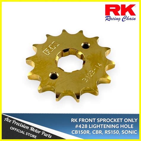 RK RACING CHAIN SPROCKET CBR150 RS150 428 NICKEL SERIES Shopee