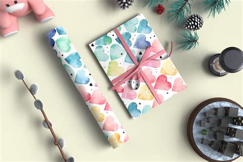 Present Wrapping Paper Mockup Graphic By Rami S Design Creative Fabrica