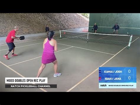 Pickleball Mixed Doubles Rec Play Feat Isiah Jana Vs Kamai Josh Youtube