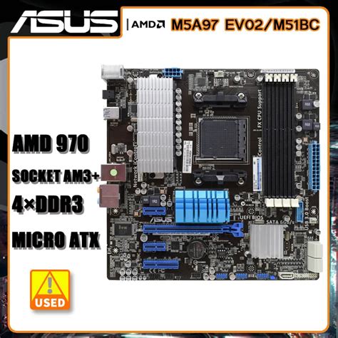 Socket Am3 Motherboard Asus M5a97 Ev02 M51bc Motherboard Amd 970 Ddr3 32gb Pci E 2 0 Sata Iii