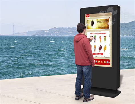 Freestanding Pcap Outdoor Advertising Touch Screen