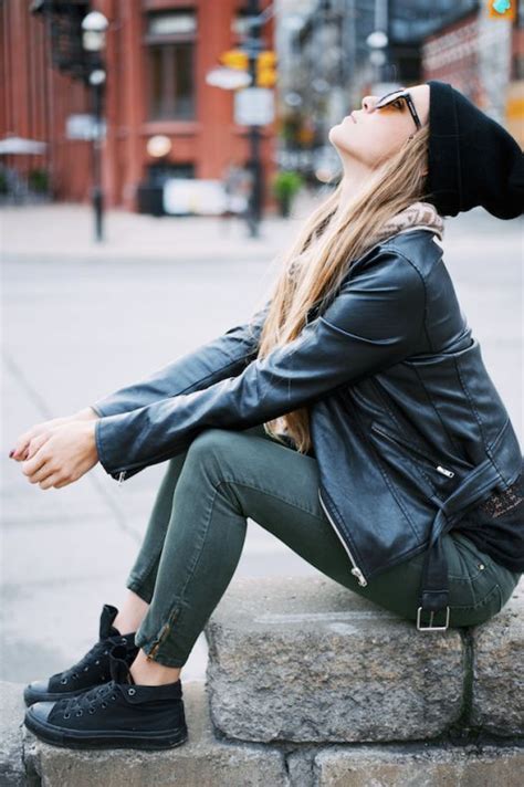 Converse High Cut Outfit / black denim with black hi top Converse All ...