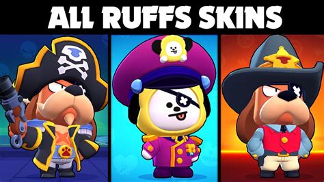 Every Ruffs Skin Brawl Stars Skin Spotlight Youtube