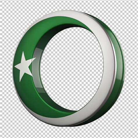 Premium Psd Pakistani Flag Ring On Transparent Background