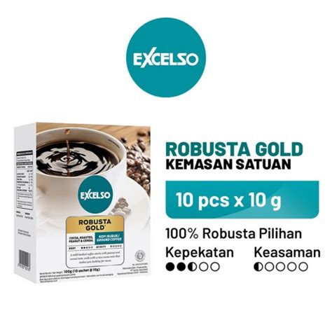 Jual EXCELSO Kopi Single Serving Robusta Gold Folding Box 10 Sch X