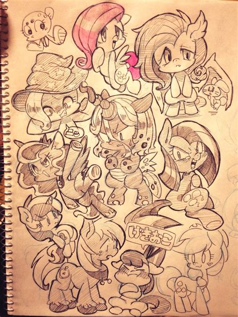 Safe Artist Mosamosa N Angel Bunny Apple Bloom Applejack