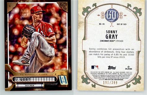 Sonny Gray 2022 Topps Gypsy Queen Burnt Umber 141 399 Cincinnati Reds