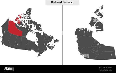 Map Of Northwest Territories Province Of Canada And Location On