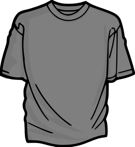 T Shirt Gray Clip Art At Vector Clip Art Online Royalty