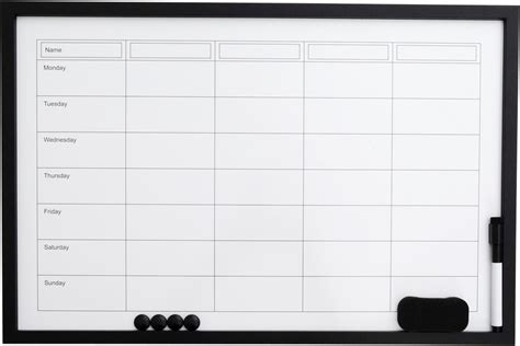 Agenda Hebdomadaire Tableau Blanc Tableau Blanc Magn Tique Agenda