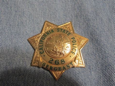 Collectors-Badges Auctions - California State Police, Sergeant's badge