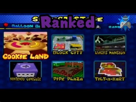 Schaffrillas Ranked Mariokart Double Dash Battle Courses YouTube