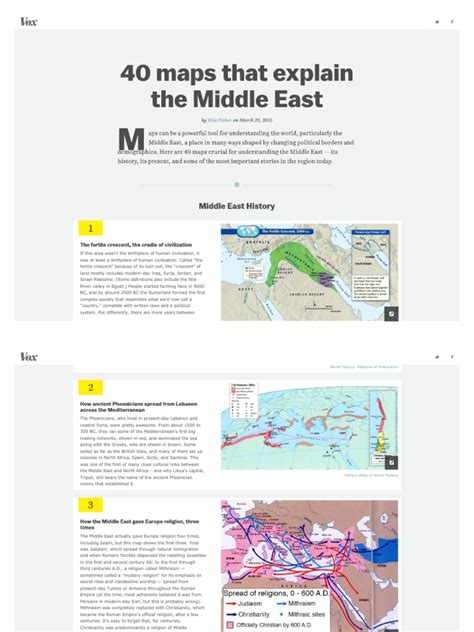 40 Maps That Explain The Middle East Pdf World Politics Israel