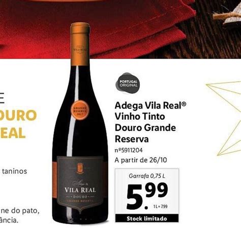 Promo O Adega Vila Real Vinho Tinto Douro Grande Reserva Garrafa