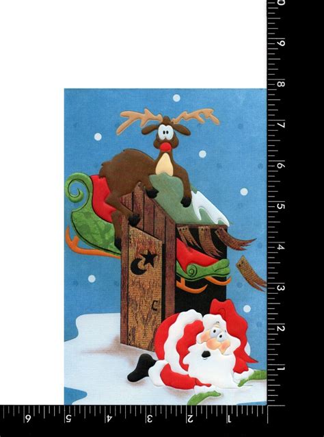 Funny Christmas Card The Schmidt House Outhouse Rudolph By Premium