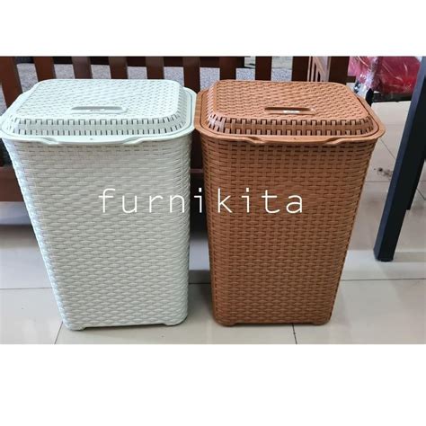 Jual KERANJANG BAJU LAUNDRY BET MOTIF ROTAN CRB800 8J9 Shopee Indonesia