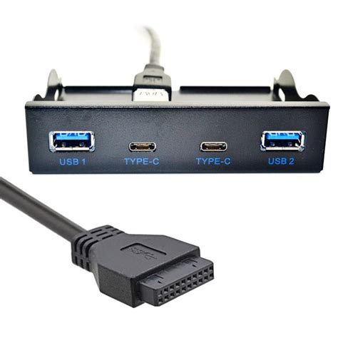 Compre USB C USB 3 0 HUB 4 Puertos Panel Frontal A La Placa Base