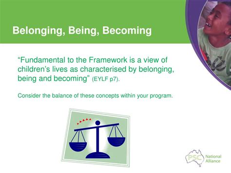 Ppt Belonging Being And Becoming The Early Years Learning Framework