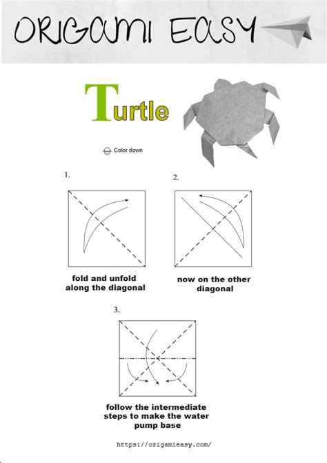 Animals ⭐ How to make an origami Sea Turtle? - Origami Easy