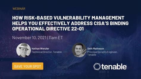 Webinar How Risk Based Vulnerability Management Helps You Effectively