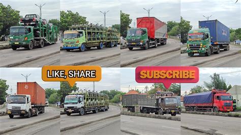 Truk Trailer Gandeng Kontener Tronton Hino Faw Isuzu Giga Fuso