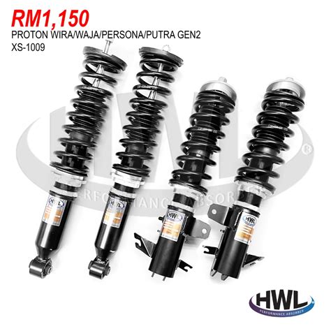 HWL Twintube Adjustable Set For Proton Wira Satria Putra Waja