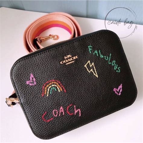 Jual TAS WANITA WOMEN CH MINI CAMERA BAG WITH DIARY EMBROIDERY SLING