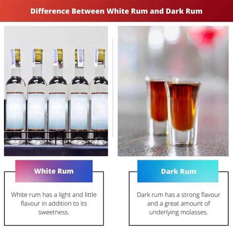 White Vs Dark Rum Difference And Comparison