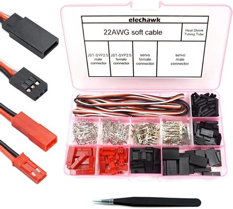 Elechawk Sets Servo Stecker Verbinder Buchse Crimp Pin Kabel Kit