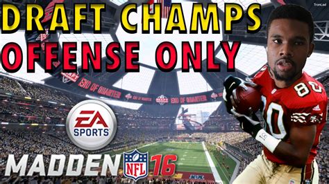 Only Offense Draft Madden Draft Champions Youtube