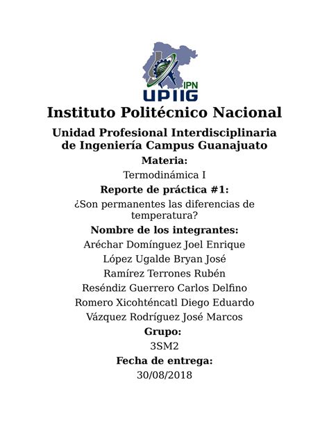 Reporte De Son Permanentes Las Diferencias De Temperatura Instituto