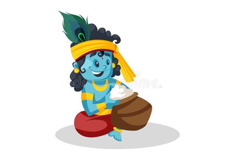 Krishna Eating Butter Stock Illustrations – 31 Krishna Eating Butter Stock Illustrations ...