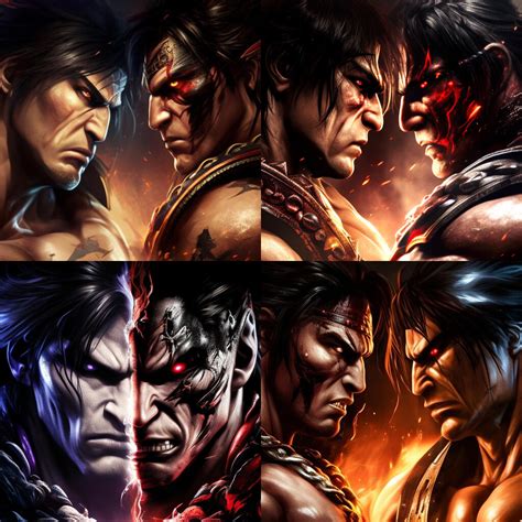 Artstation The Immortalsmortal Kombat Vs Tekken Concept Via Ai