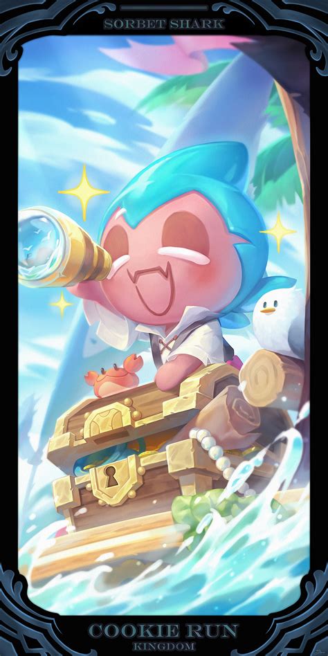 Sorbet Shark Cookie Cookie Run Ovenbreak Mobile Wallpaper By